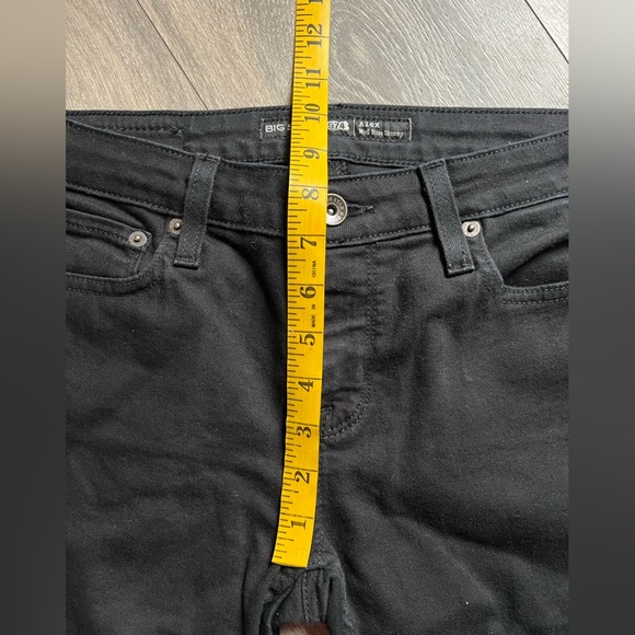 Big star Alex mid rise skinny cigarette jeans in black size 4/27 - Picture 13 of 13